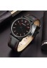 Curren Sports Leather Fashion Watch For Men, M8233, Black
